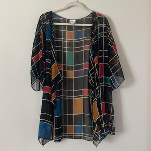 Lula Roe color block cover up